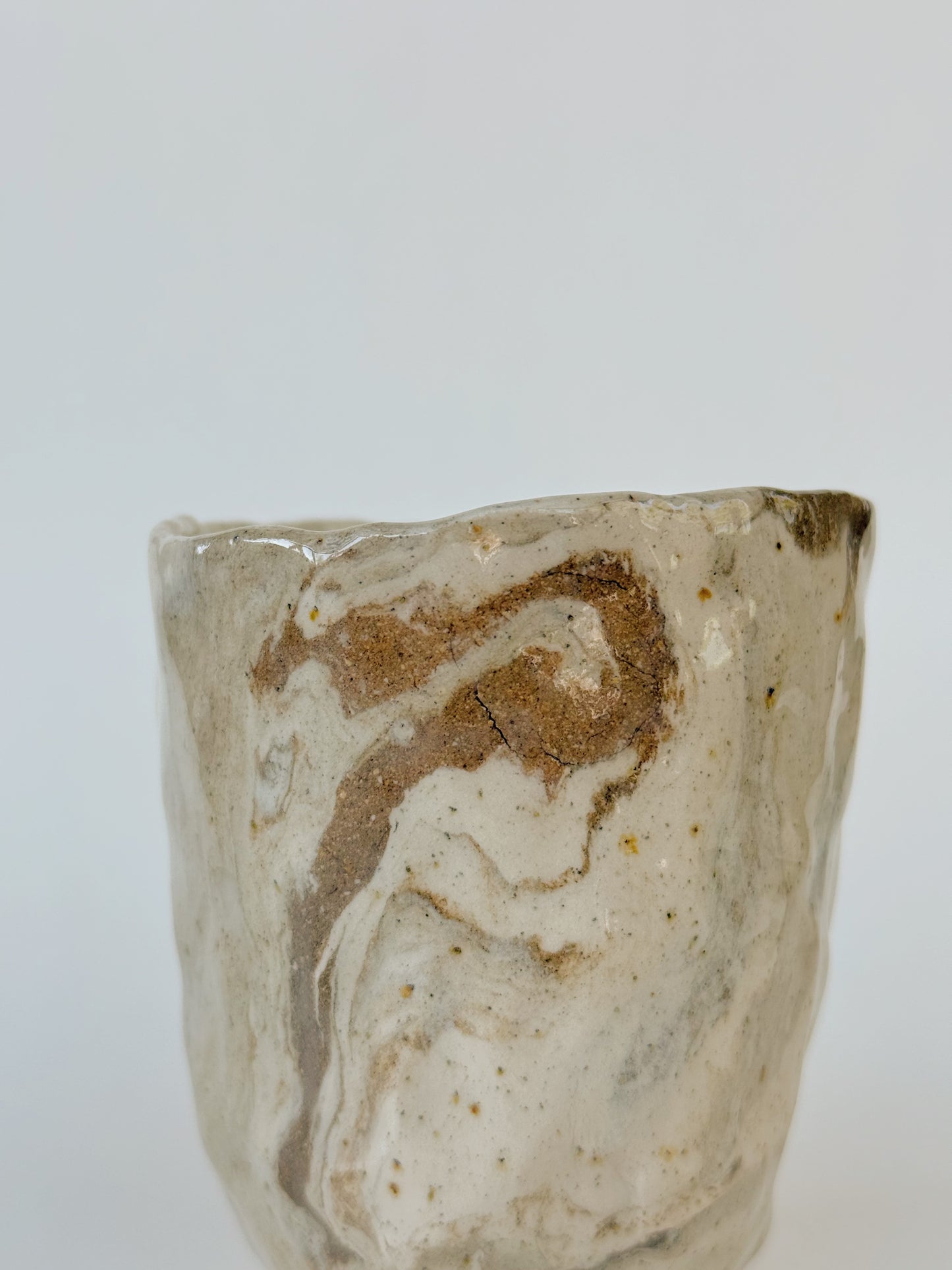 Tasse pincée marbrée #1