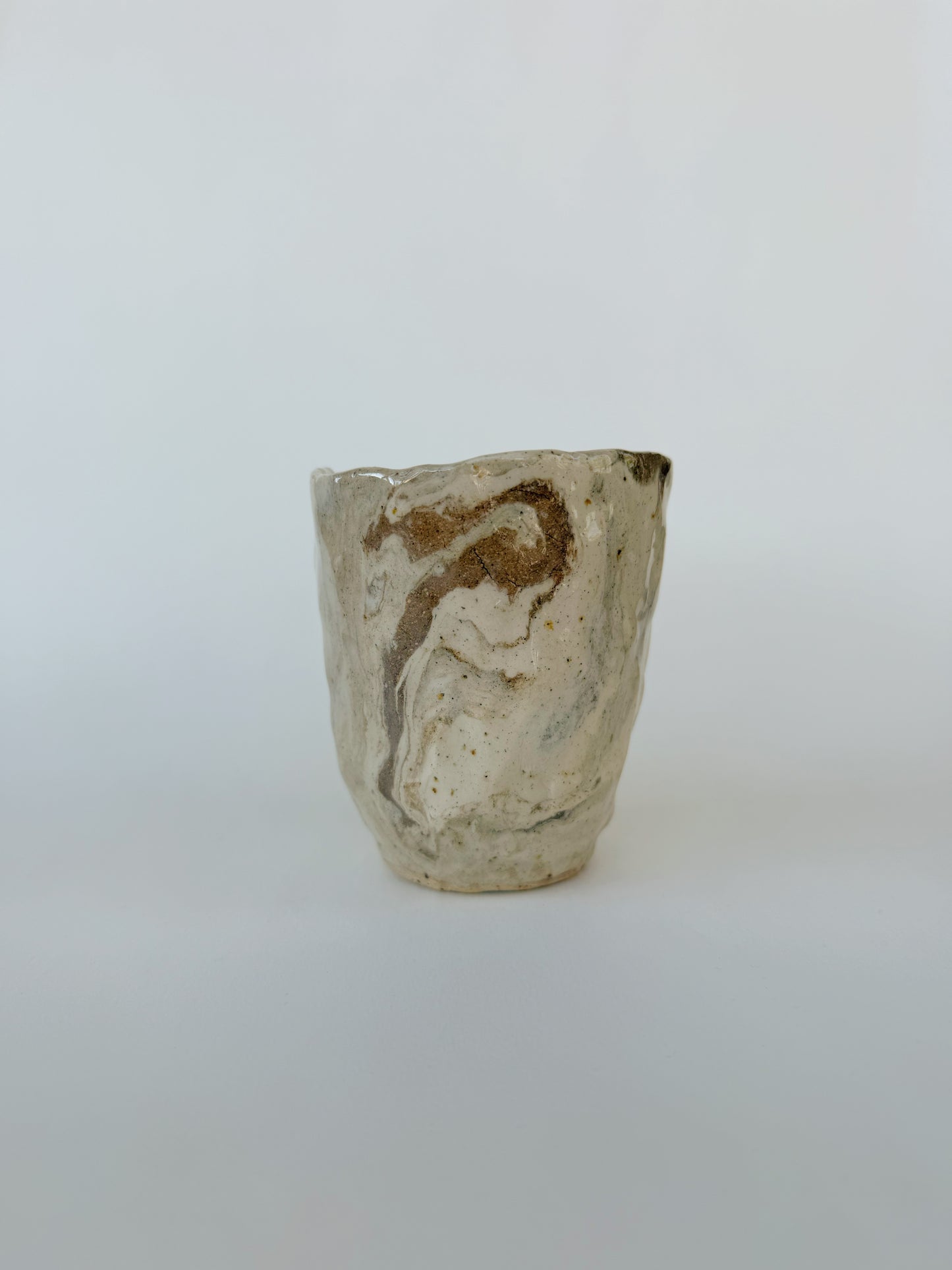 Tasse pincée marbrée #1
