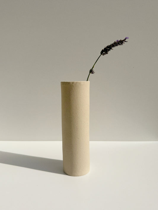 Vase beige brut