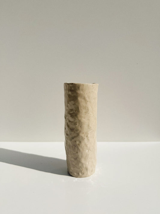 Vase pincé beige