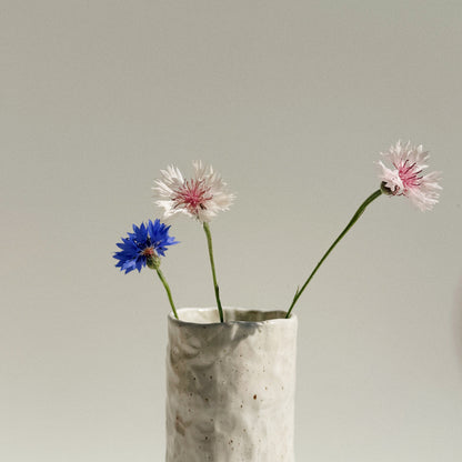 Vase pincé blanc #2